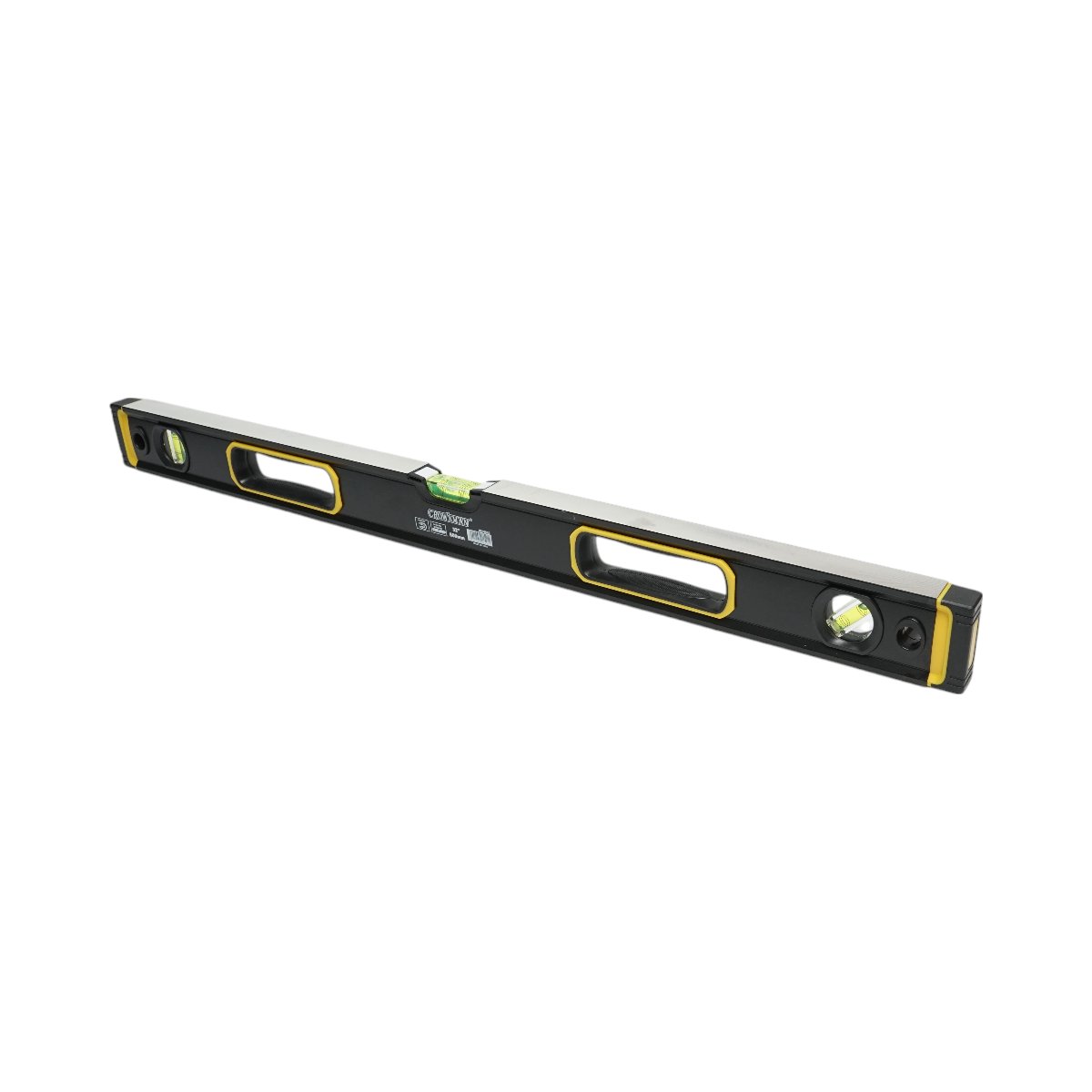 Nivela aluminiu magnetica 800mm, 3 bule de nivel, 2 manere Crownman